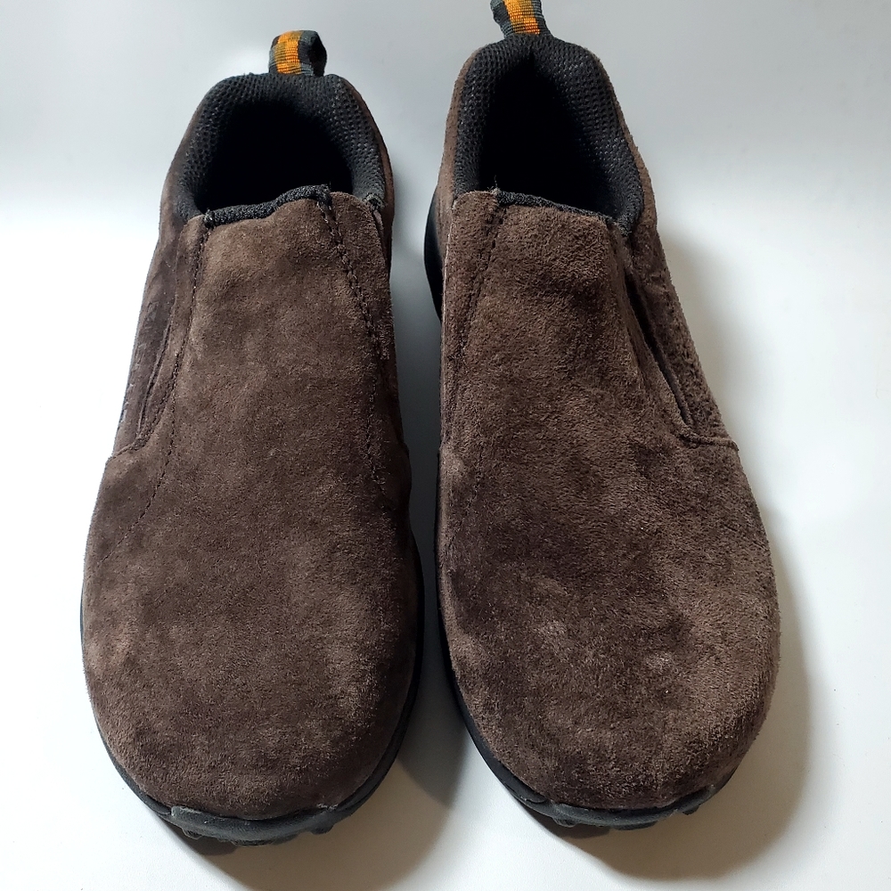 MERRELL NWOT Teen Boys size 4 Brown suede jungle moc slip-on